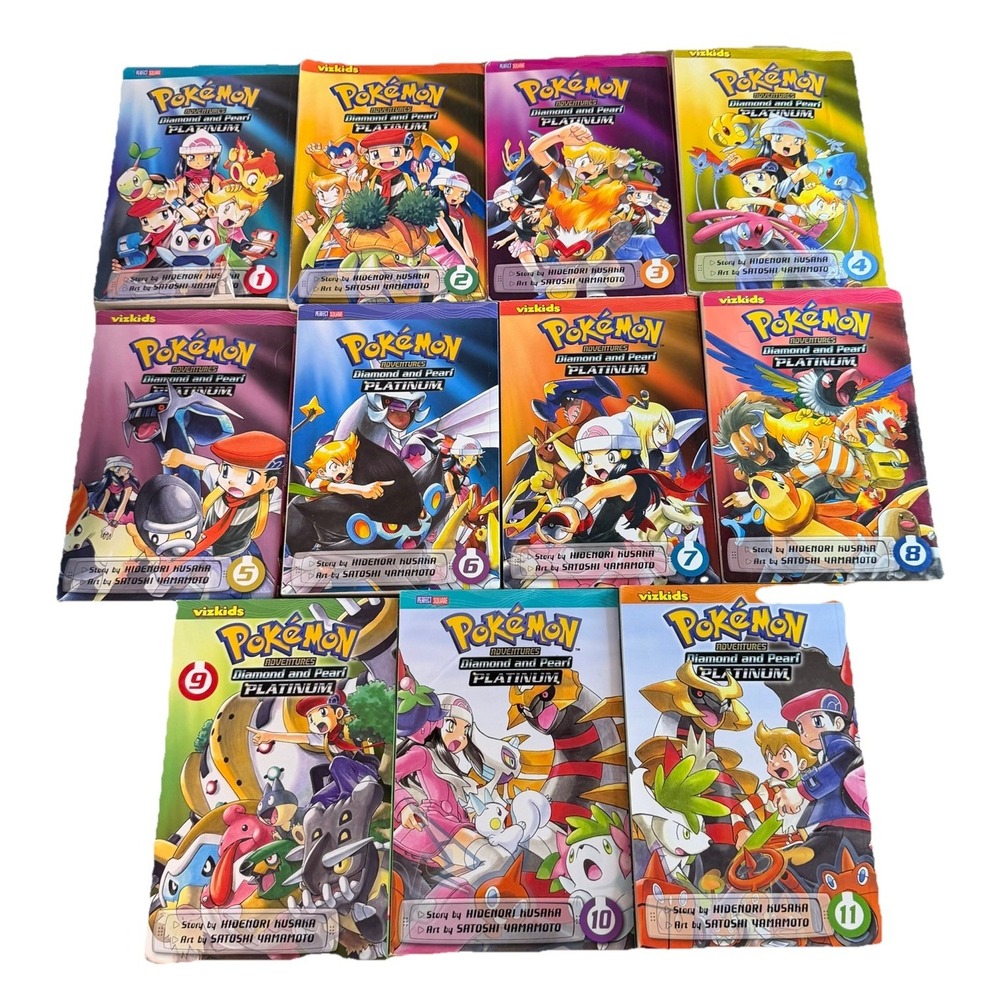 Pokémon Adventures Manga Lot‎ Vol 1–11 Diamond Pearl Platinum VIZ Kids